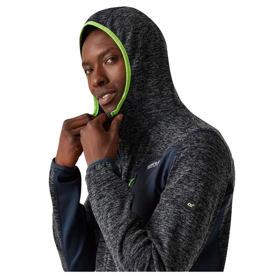 Regatta - "Alven" Fleecejacke Durchgehender Reißverschluss für Herren (Marineblau Marl/Marineblau) - Image 3