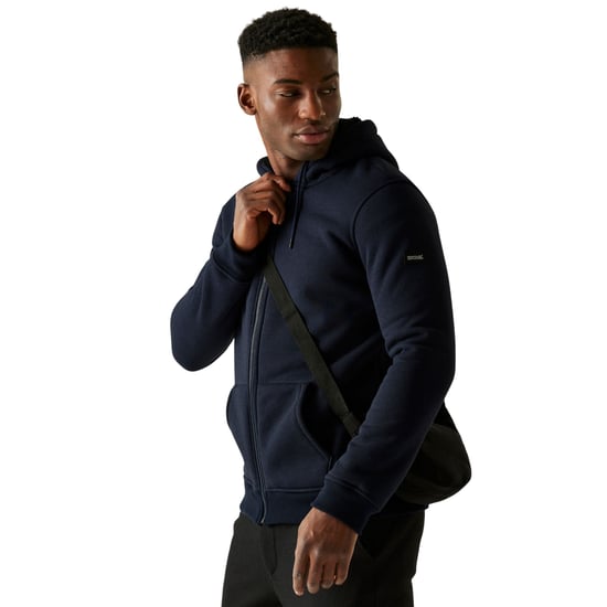 Regatta - "Naddle" Hoodie mit durchgehendem Reißverschluss für Herren, Fleece (Marine/Schwarz) - Image 4