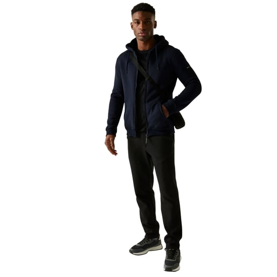 Regatta - "Naddle" Hoodie mit durchgehendem Reißverschluss für Herren, Fleece (Marine/Schwarz) - Image 6