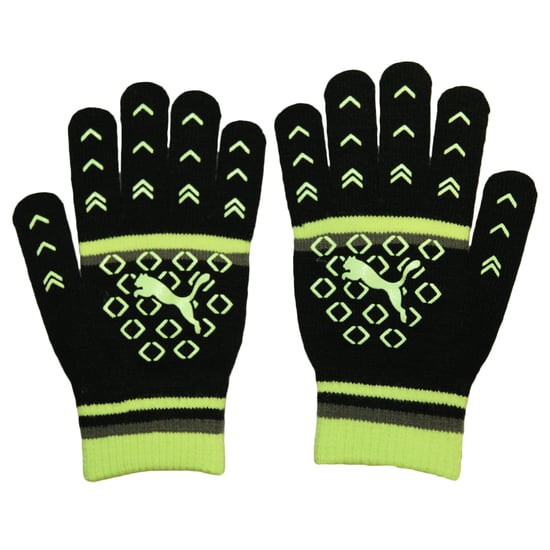 Puma - Damen Mit Streifen - Handschuhe (Schwarz/Reflektierendes Gelb) - Image 2