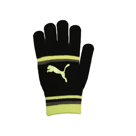 Puma - Damen Mit Streifen - Handschuhe (Schwarz/Reflektierendes Gelb) - Image 3