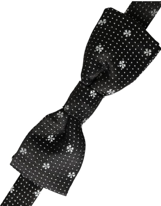 Schwarze Fliege mit Blumenmuster - Image 3