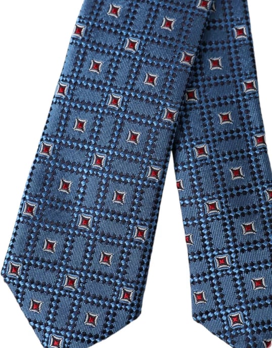 Blaue geometrische Krawatte - Image 3