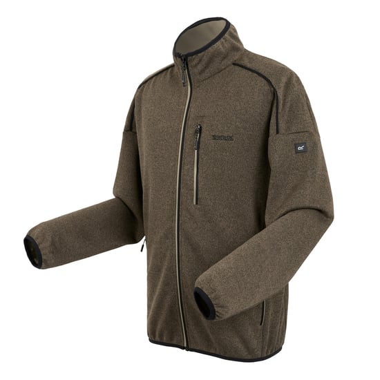 Regatta - "Kames" Fleecejacke Durchgehender Reißverschluss für Herren (Grün/Goldener Sand) - Image 3