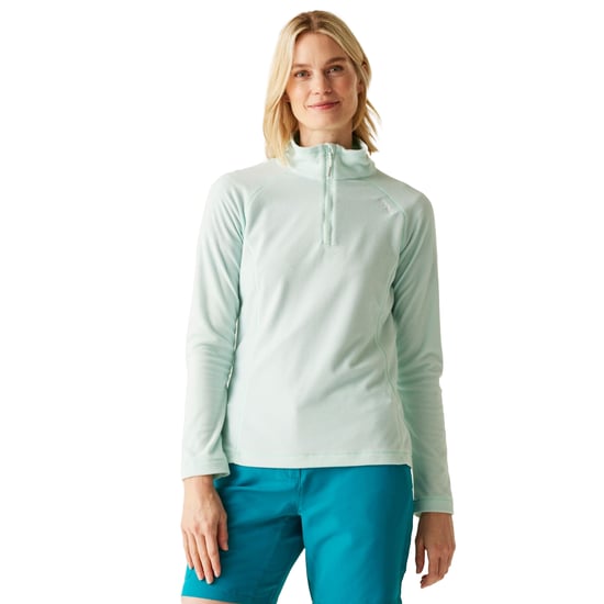 Regatta Great Outdoors Damen Fleece-Top Montes mit 1/4-Reißverschluss (Eisiges Morgenblau/Weiß) - Image 4