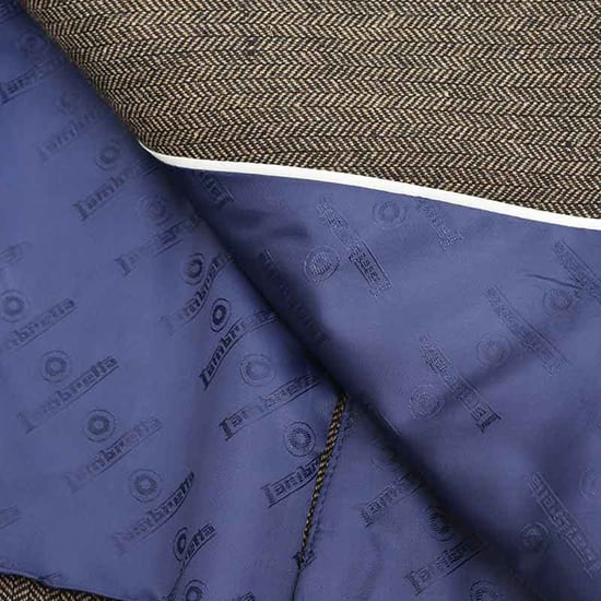 Lambretta Herren Morgan Fischgrät-Blazer (Braun) - Image 4