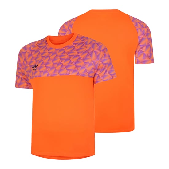 Umbro - Kinder Torwarttrikot "Flux", kurzärmlig (Leuchtend Orange/Purpur Kaktus) - Image 3