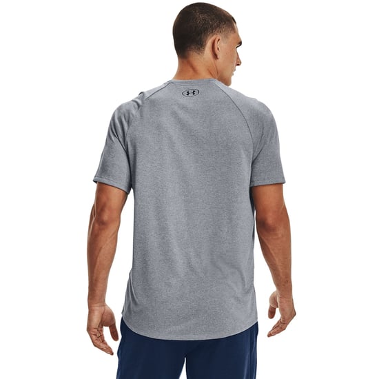 Under Armour - "Tech" T-Shirt für Herren (Hellgrau meliert/Schwarz) - Image 5