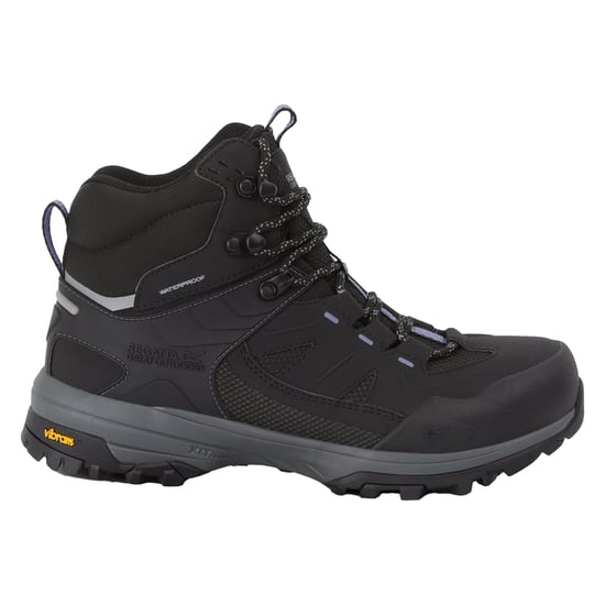 Regatta - "Regen" Wanderstiefel für Damen (Schwarz/Flieder) - Image 1