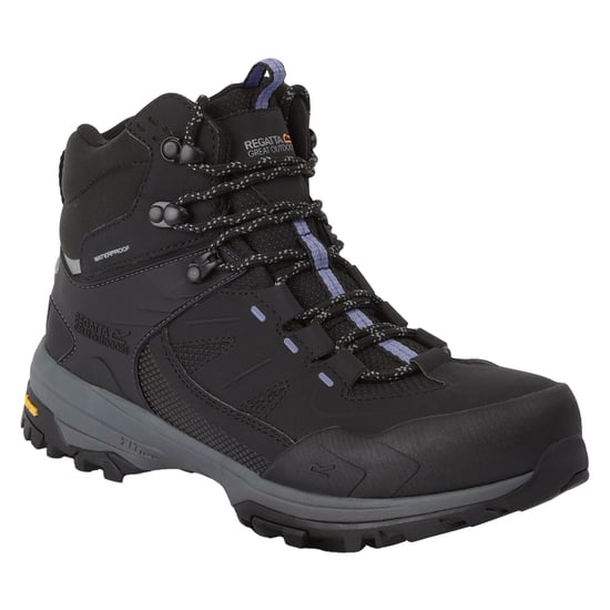 Regatta - "Regen" Wanderstiefel für Damen (Schwarz/Flieder) - Image 4