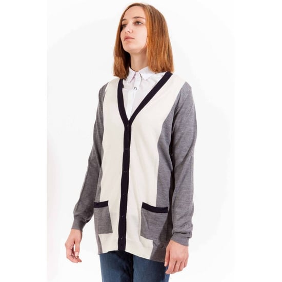 Farbenblock Strickcardigan - Image 3