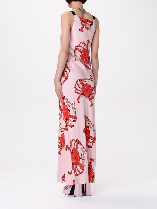 Krebsmuster Seiden-Maxi-Kleid - Image 2