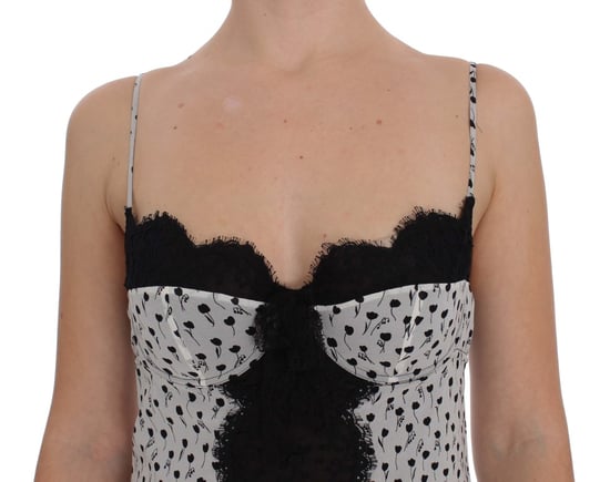 Dolce Gabbana Etuikleid mit Blumenmuster und Spitzenbesatz - Image 4