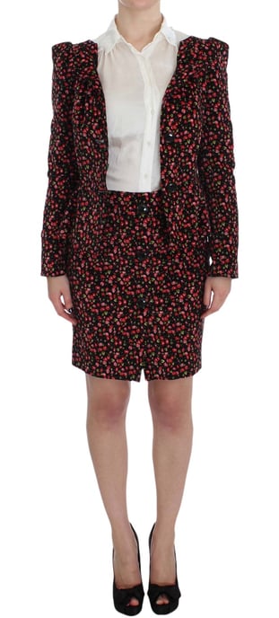 Blumenmuster Mini-Kleid mit Kragen und langen Ärmeln - Image 5