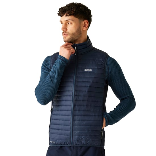 Regatta Herren Andreson Hybrid gepolsterte Jacke (Dunkles Marineblau) - Image 4