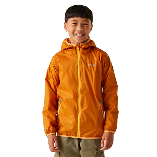 Regatta Great Outdoors Kinder Regenjacke Lever II (Fuchs/Helle Ringelblume) - Image 4