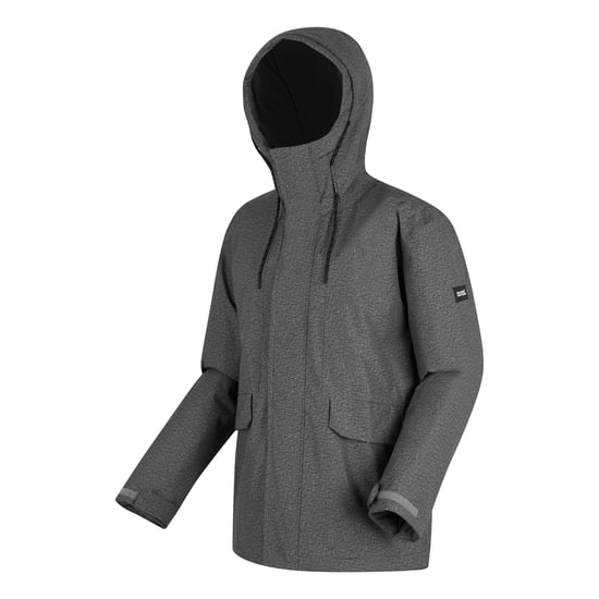 Regatta - "Sterlings" Jacke, wasserfest für Herren, Isoliert (Mineral-Grau/Schwarz) - Image 3