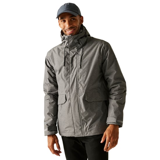 Regatta - "Sterlings" Jacke, wasserfest für Herren, Isoliert (Mineral-Grau/Schwarz) - Image 4