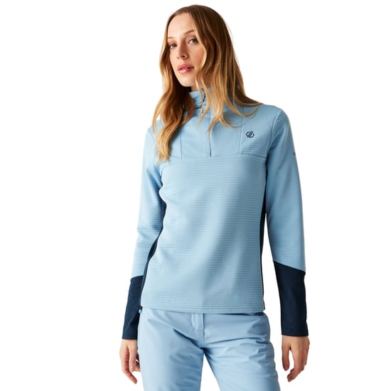 Dare 2B - Midlayer für Damen, mit kurzem Reißverschluss, Core Stretch (Gletschersee/Marine) - Image 1