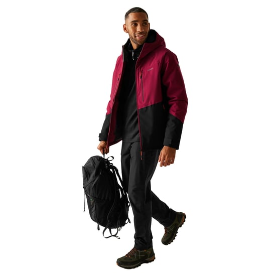 Regatta - "Highton" Steppjacke für Herren, Stretch (Dunkles Weinrot/Schwarz) - Image 4