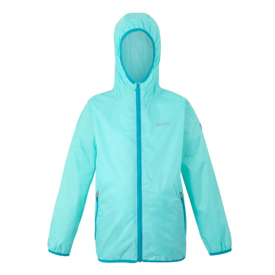 Regatta Great Outdoors Kinder Regenjacke Lever II (Aruba Blau/Pfauenblau) - Image 1