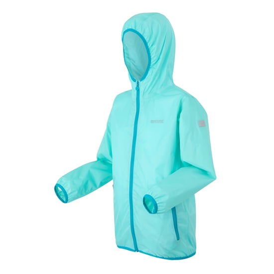 Regatta Great Outdoors Kinder Regenjacke Lever II (Aruba Blau/Pfauenblau) - Image 3