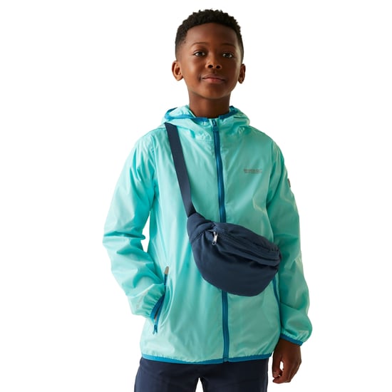 Regatta Great Outdoors Kinder Regenjacke Lever II (Aruba Blau/Pfauenblau) - Image 4
