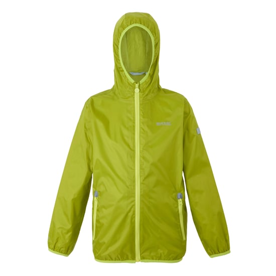 Regatta Great Outdoors Kinder Regenjacke Lever II (Grenoble Grün/Wilde Limette) - Image 1