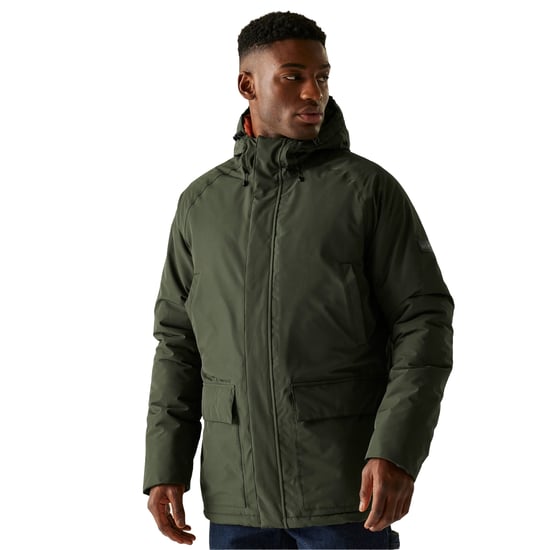 Regatta - "Savon" Jacke, wasserfest für Herren, Isoliert (Dunkel-Khaki/Tonfarben) - Image 4
