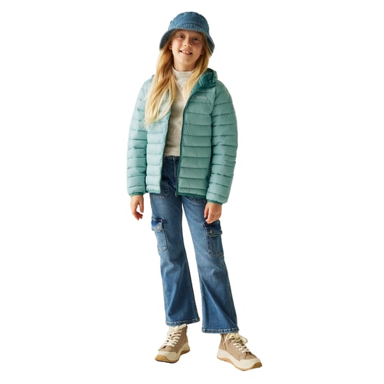 Regatta - "Marizion" Steppjacke mit Kapuze für Kinder (Grüner Dunst/Fichtengrün) - Image 5