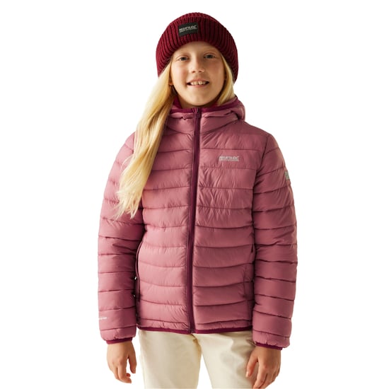 Regatta - "Marizion" Steppjacke mit Kapuze für Kinder (Dunkel-Orange/Graurosa) - Image 3