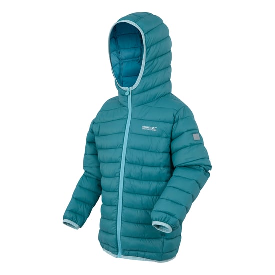 Regatta - "Marizion" Steppjacke mit Kapuze für Kinder (Blaugrau/Marineblau) - Image 3