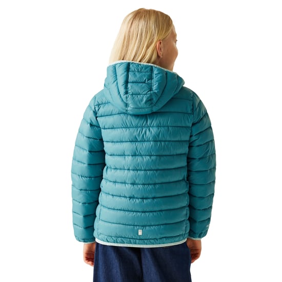 Regatta - "Marizion" Steppjacke mit Kapuze für Kinder (Blaugrau/Marineblau) - Image 4