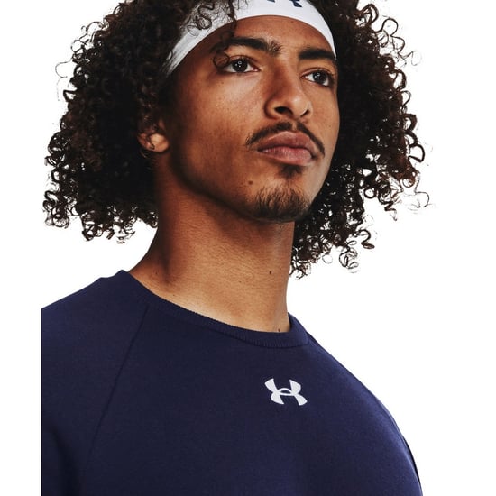 Under Armour - "Rival" Sweatshirt Rundhalsausschnitt für Herren/Damen Unisex (Mitternachtsblau/Weiß) - Image 4