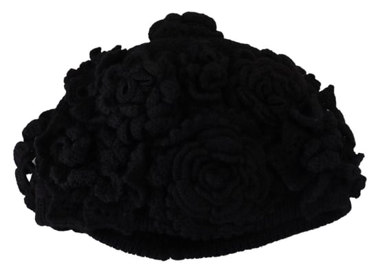 Rose Appliqu Mütze schwarz - Image 4