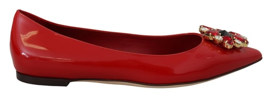 Lackleder Ballerinas Rote Kristalle - Image 1