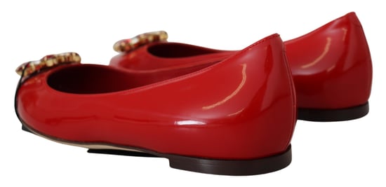 Lackleder Ballerinas Rote Kristalle - Image 3