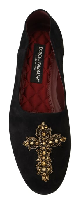Dolce Gabbana Crossembellierte Ballerina-Schuhe - Image 4