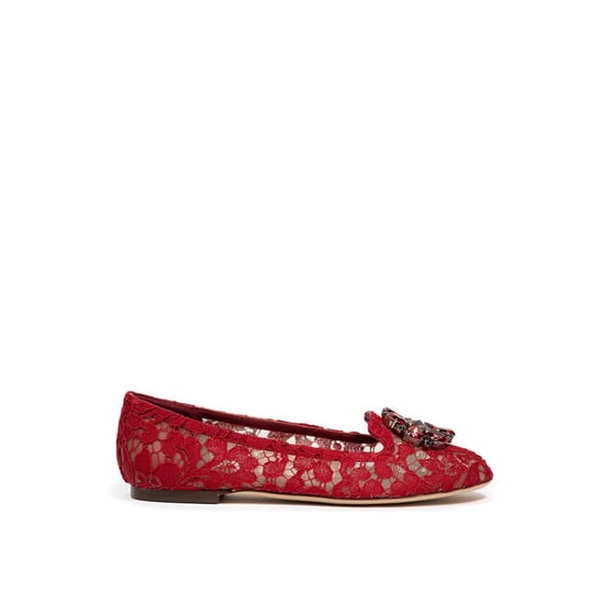 Spitzenballerinas Rote Verzierte Ballerinas - Image 1