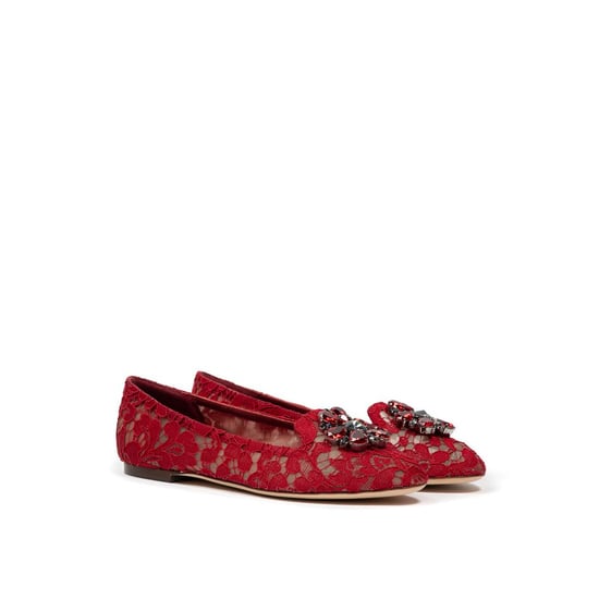 Spitzenballerinas Rote Verzierte Ballerinas - Image 2