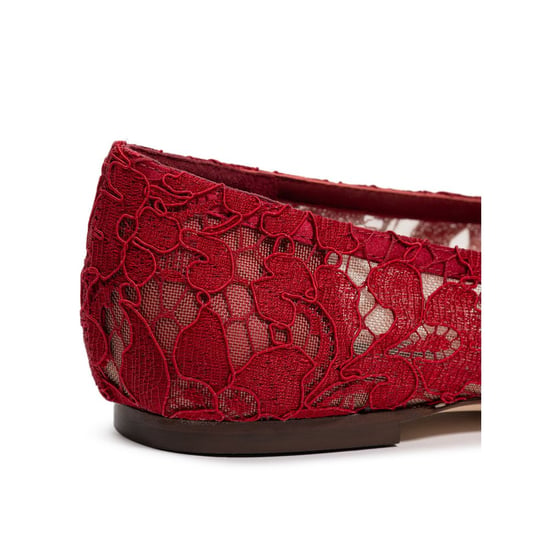 Spitzenballerinas Rote Verzierte Ballerinas - Image 5