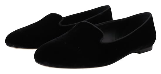 Samt Ballerina Flats Schwarz - Image 6