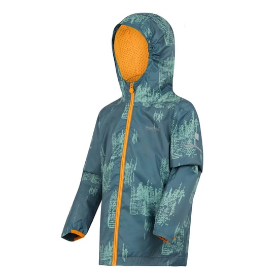 Regatta - "Lever II" Jacke, wasserfest für Kinder (Sturmwetter/Gletscher/Helle Ringelblume) - Image 3