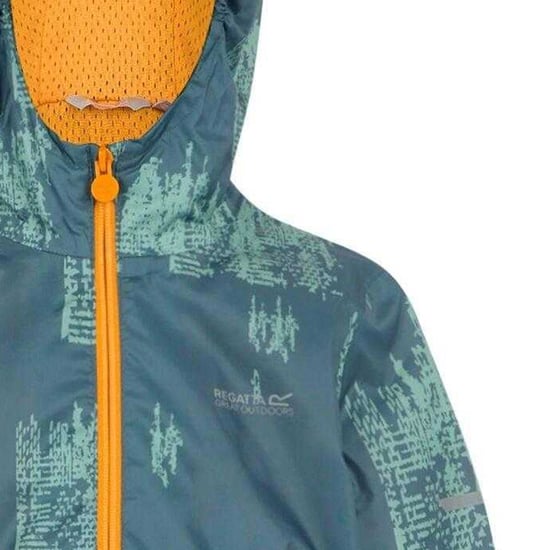 Regatta - "Lever II" Jacke, wasserfest für Kinder (Sturmwetter/Gletscher/Helle Ringelblume) - Image 4