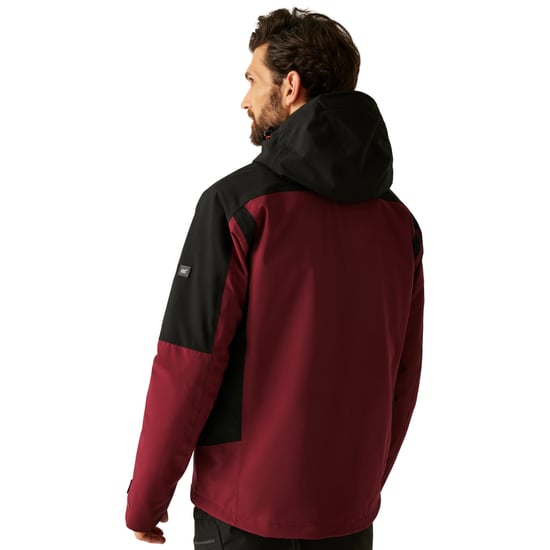 Regatta - "Wentwood" Jacke für Herren, 3 in 1 (Dunkles Weinrot/Schwarz) - Image 4