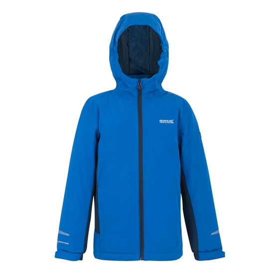 Regatta - "Hurdle" Jacke, wasserfest für Kinder, Isoliert (Schnorchel-Blau/Dunkel-Jeansblau) - Image 1