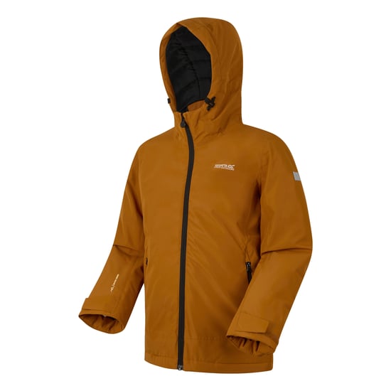Regatta - "Frelton" Jacke, wasserfest für Kinder (Kürbis geschmack/Schwarz) - Image 3