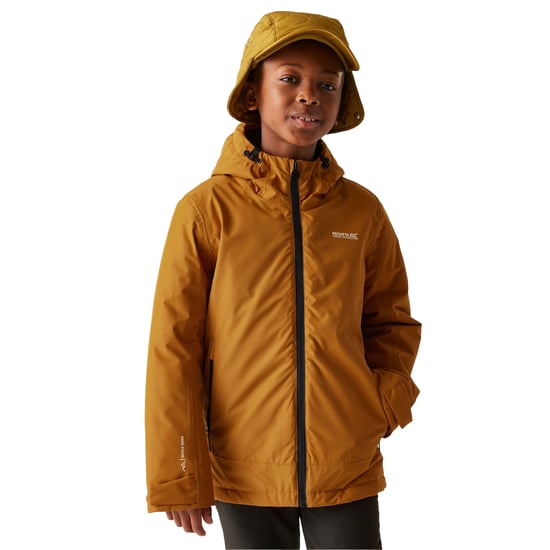 Regatta - "Frelton" Jacke, wasserfest für Kinder (Kürbis geschmack/Schwarz) - Image 4