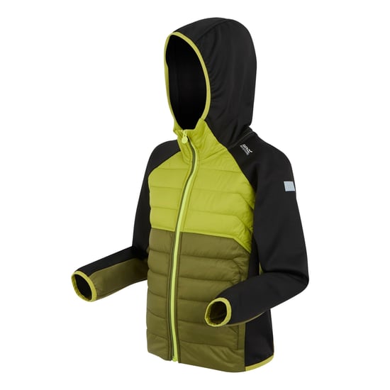 Regatta - "Kielder IX" Hybridjacke für Kinder (Nephrit Grün/Grenoble Grün/Schwarz) - Image 3