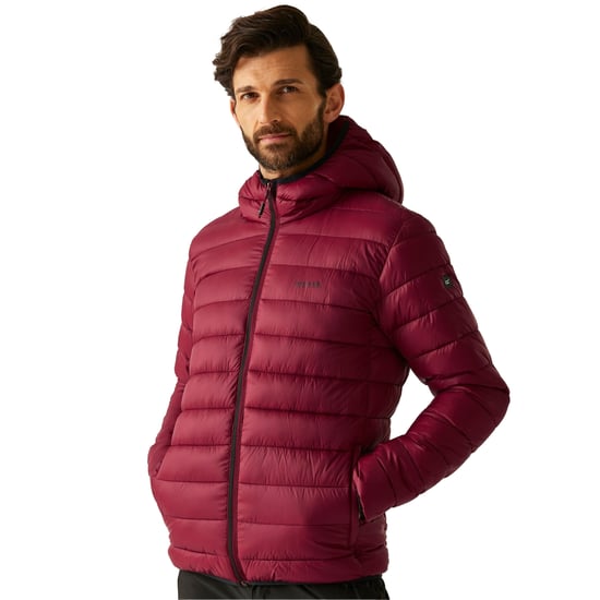 Regatta - "Marizion" Steppjacke mit Kapuze für Herren (Dunkles Weinrot) - Image 4